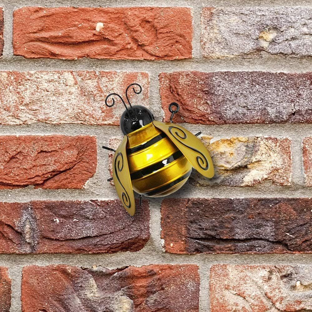 Primus 14cm Medium Metal Bumblebee Wall Art - Old Railway Line Garden Centre