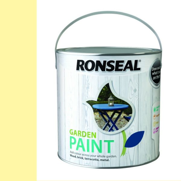 Ronseal 2.5 Litre Elderflower Garden Colour Paint - Old Railway Line Garden Centre