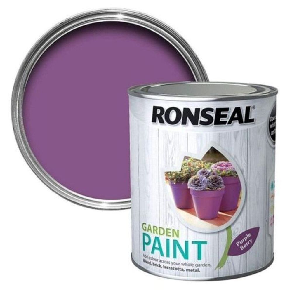 Ronseal 250ml Purple Berry Garden Paint - Old Railway Line Garden Centre