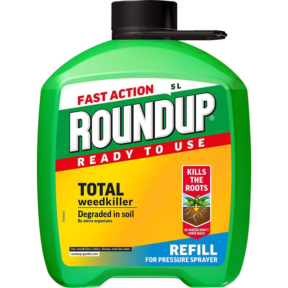 Roundup 5 Litre Pump & Go Weedkiller Refill - Old Railway Line Garden Centre