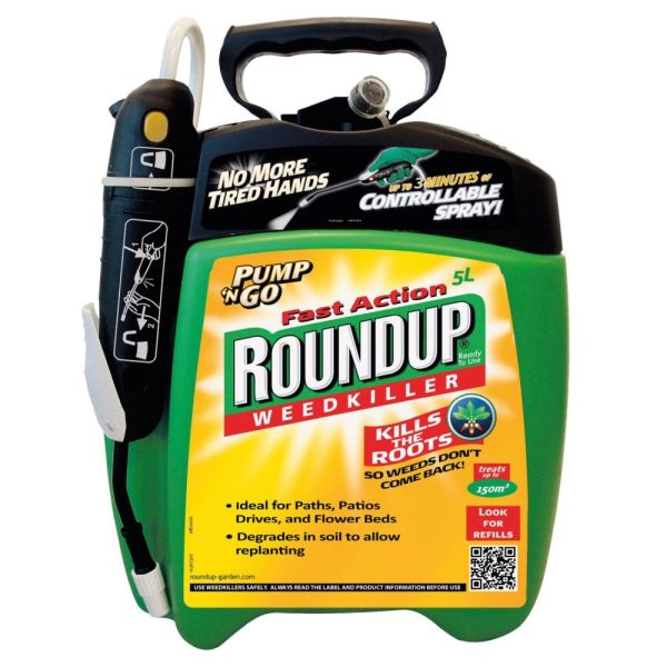 Roundup 5 Litre Pump 'n' Go Weedkiller - Old Railway Line Garden Centre