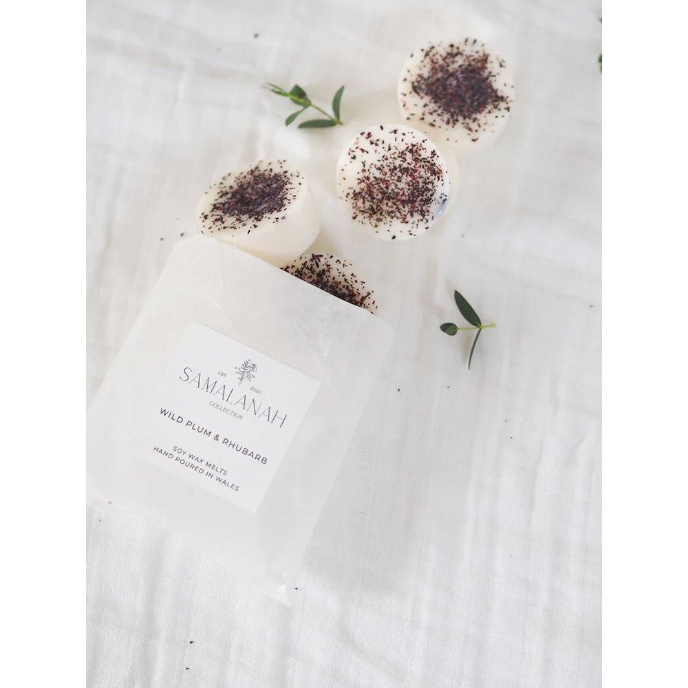 Samalanah Collection Wild Plumb & Rhubarb Wax Melts (Set of 4) - Old Railway Line Garden Centre