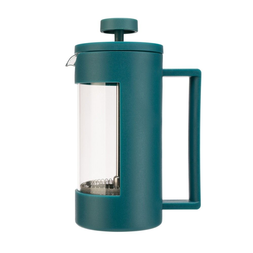 Siip 350ml Green Glass 3 Cup Cafetiere - Old Railway Line Garden Centre