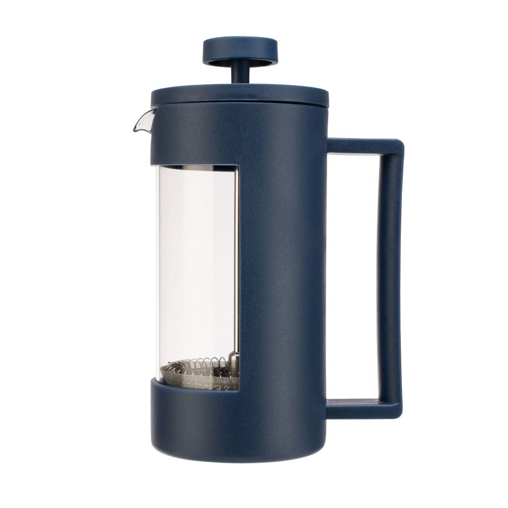 Siip 350ml Navy Glass 3 Cup Cafetiere - Old Railway Line Garden Centre