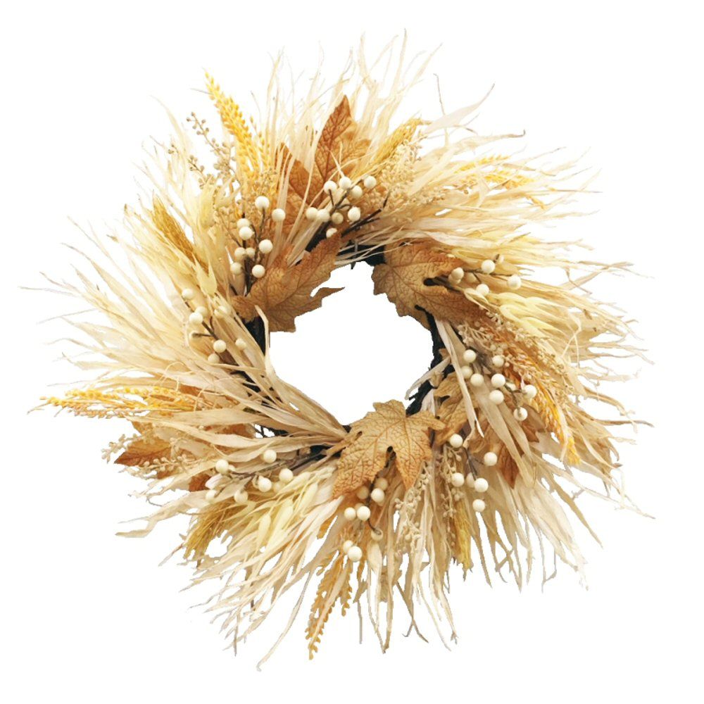 Sincere Floral 50cm Autumn Grass Foliage Wreath - Old Railway Line Garden Centre