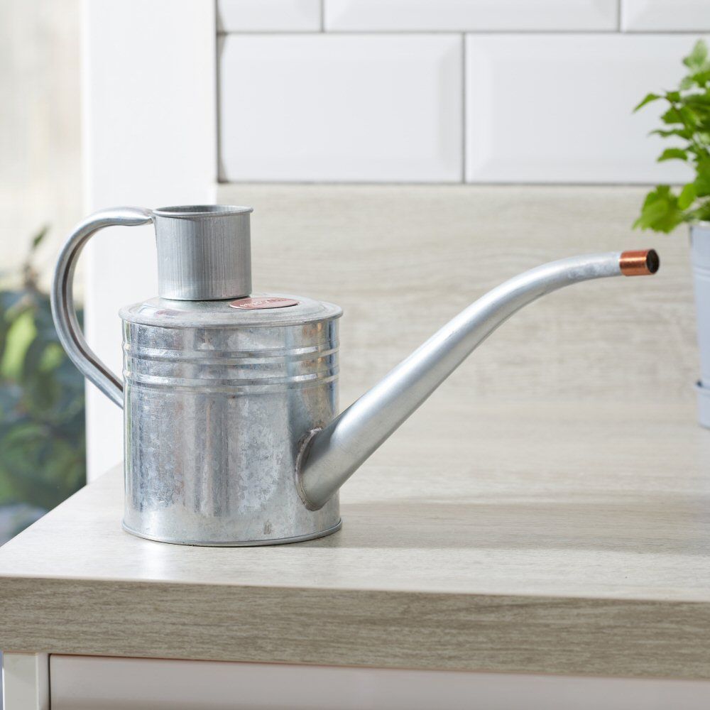Smart Garden 1 Litre Galvanised Steel Home & Balcony Watering Can - Old Railway Line Garden Centre
