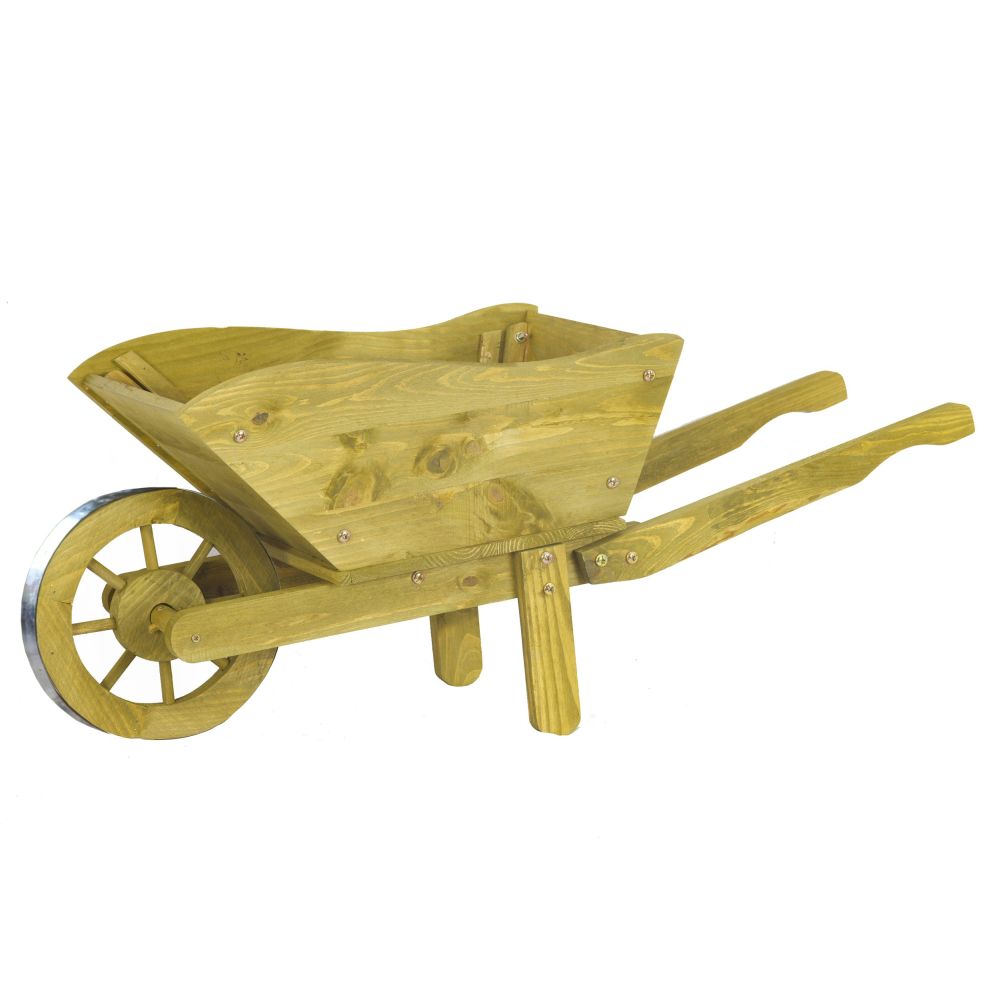 Smart Garden 101cm Woodland XL Wooden Wheelbarrow Planter - Old Railway Line Garden Centre