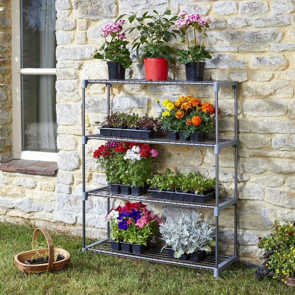 Smart Garden 106cm 4 Tier Grozone Shelving - Old Railway Line Garden Centre
