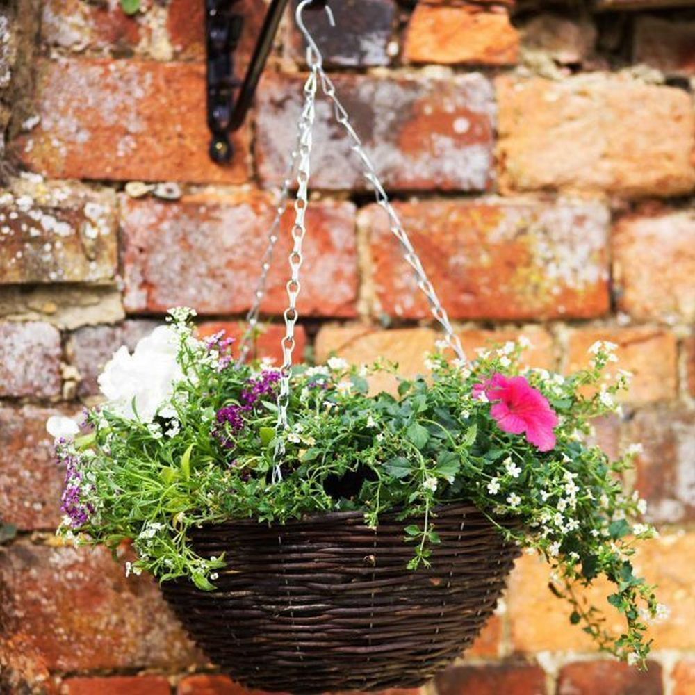 Smart Garden 14" Rattan Hanging Basket - Old Railway Line Garden Centre
