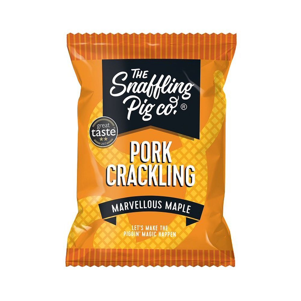 Snaffling Pig Co. 45g Marvellous Maple Pork Crackling - Old Railway Line Garden Centre