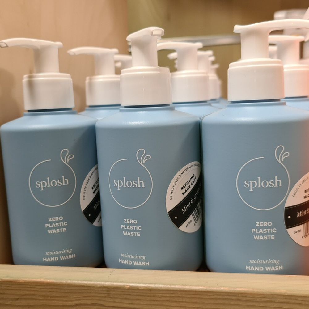Splosh 250ml Mint & Green Teas Eco Hand Wash Gel Bottle - Old Railway Line Garden Centre