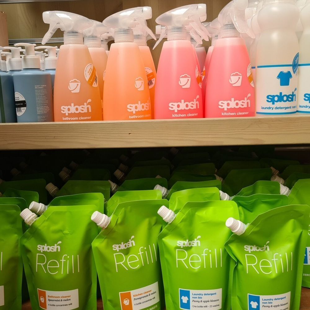 Splosh 250ml Mint & Green Teas Eco Hand Wash Gel Bottle - Old Railway Line Garden Centre