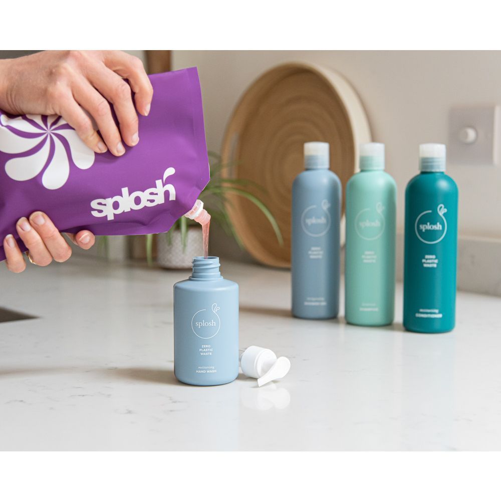 Splosh 250ml Mint & Green Teas Eco Hand Wash Gel Refill Pouch - Old Railway Line Garden Centre