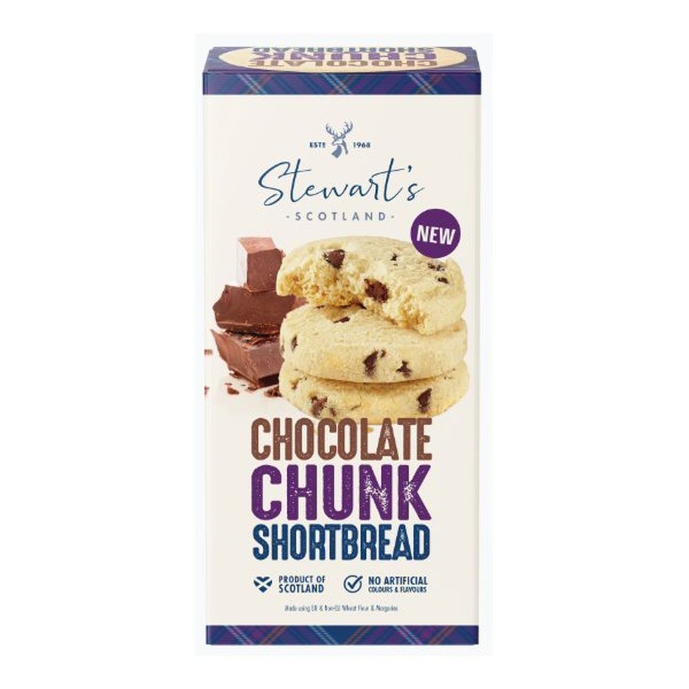 Stewart's 160g Signature Chocolate Chunk Shortbread - Old Railway Line Garden Centre