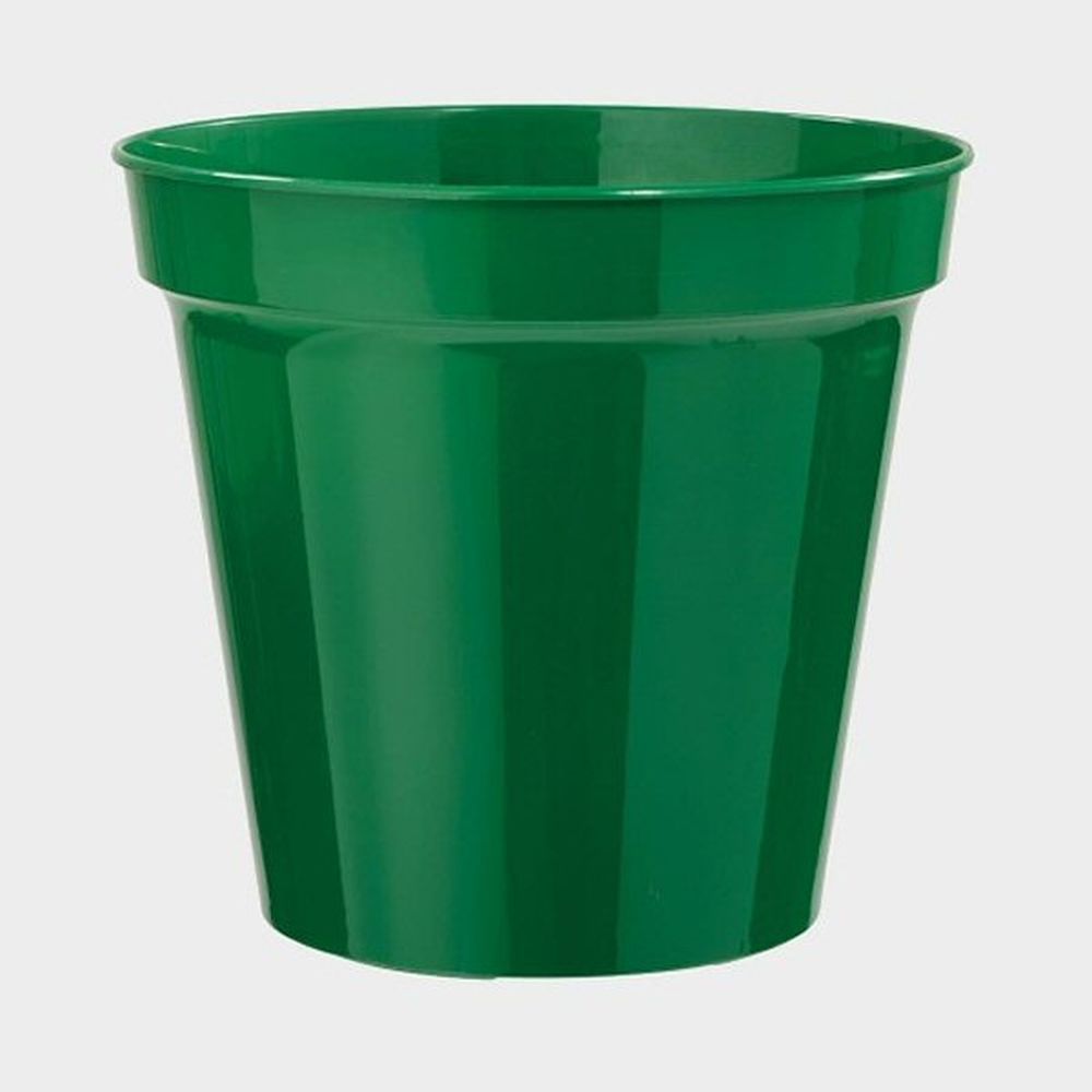 Stewarts 26cm Green Plastic Flower Pot - Old Railway Line Garden Centre