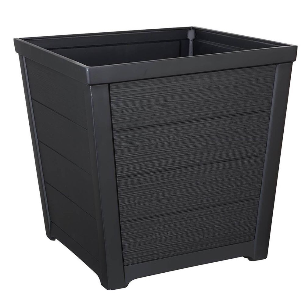 Stewarts 40cm Anthracite Square Taper Planter - Old Railway Line Garden Centre