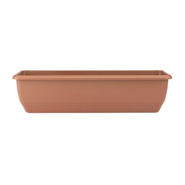 Stewarts 50cm Terracotta Balconniere Plastic Garden Trough - Old Railway Line Garden Centre