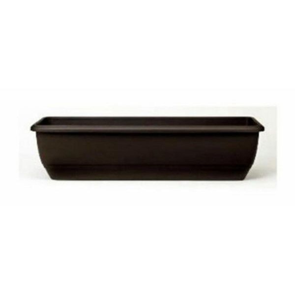 Stewarts 70cm Black Balconniere Plastic Garden Trough - Old Railway Line Garden Centre