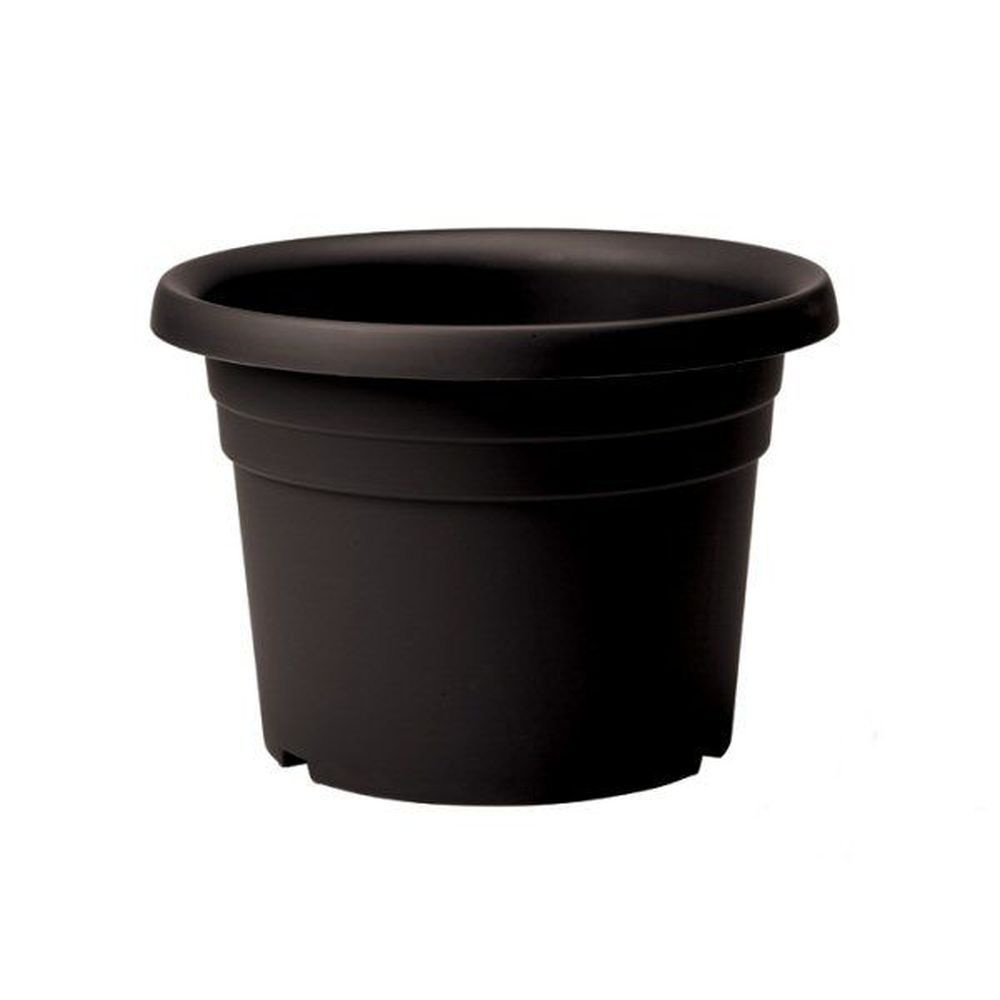Stewarts 70cm Cilindro Planter Black - Old Railway Line Garden Centre
