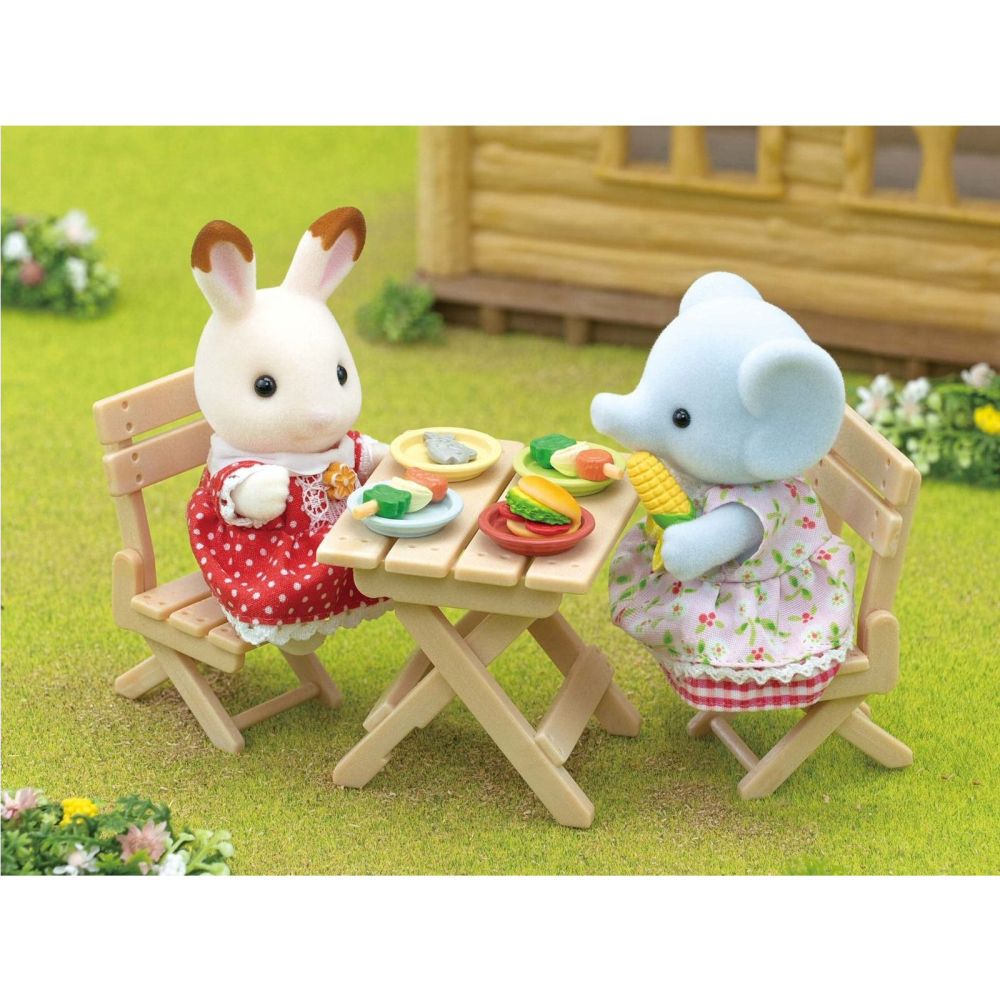 Sylvanian Families BBQ Picnic Set - Elephant Girl - 5640 - Old Railway Line Garden Centre