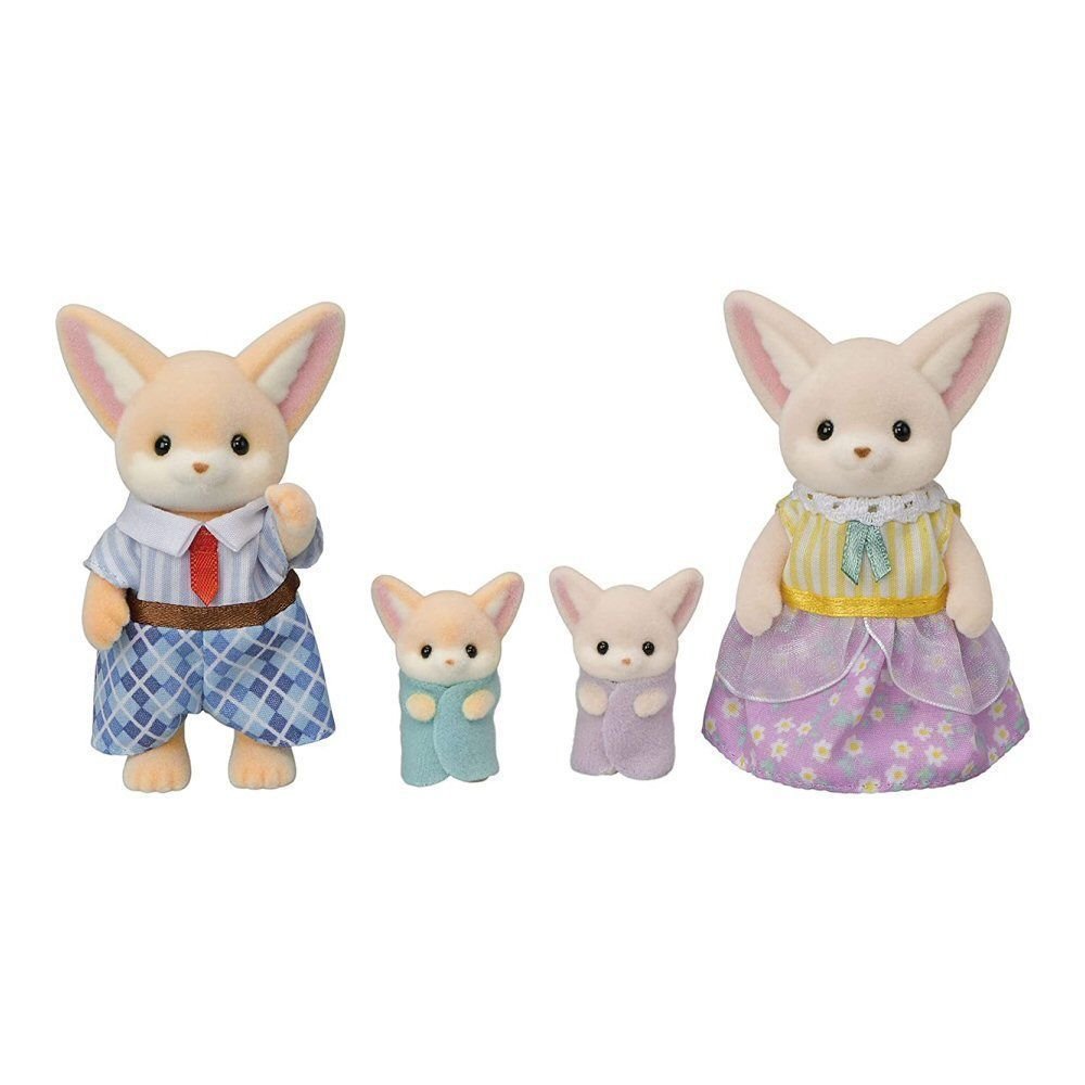 Sylvanian Families Fennec Fox Family - 5696 - Old Railway Line Garden Centre