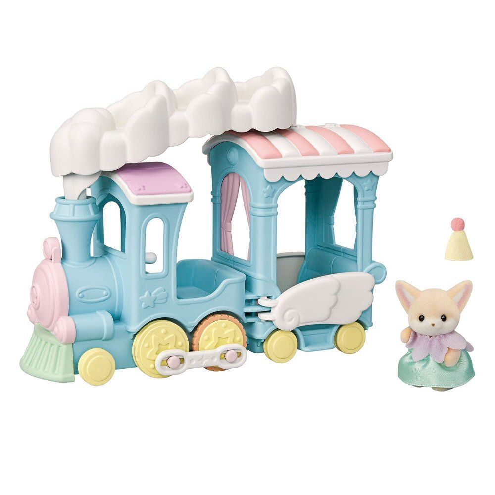 Sylvanian Families Floating Cloud Rainbow Train - 5702 - Old Railway Line Garden Centre