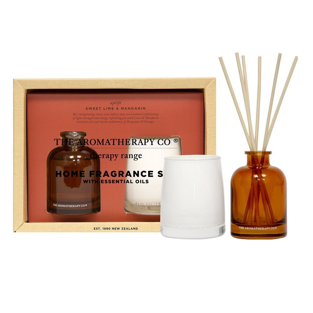 The Aromatherapy Co Uplift Candle & Reed Diffuser Set - Old Railway Line Garden Centre