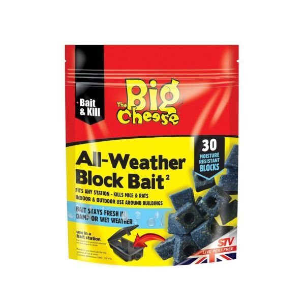 The Big Cheese 30 x 10g All Weather Bait Block - Old Railway Line Garden Centre