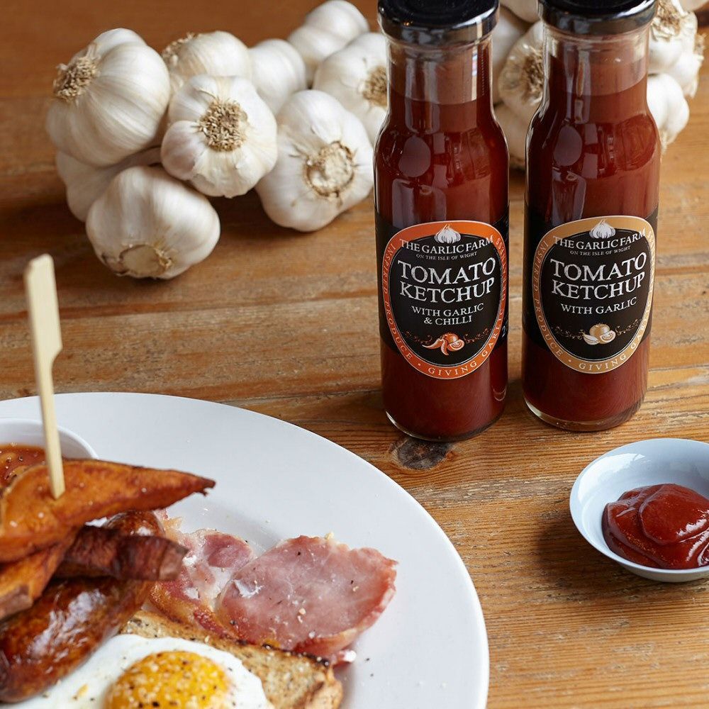 The Garlic Farm 270g Garlic Tomato Ketchup - Old Railway Line Garden Centre