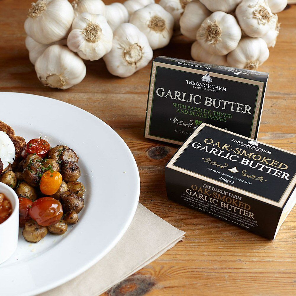 The Garlic Farm Oak Smoked Garlic Butter - Old Railway Line Garden Centre