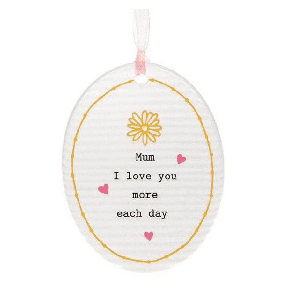 Thoughtful Words Mum Oval Plaque - Old Railway Line Garden Centre