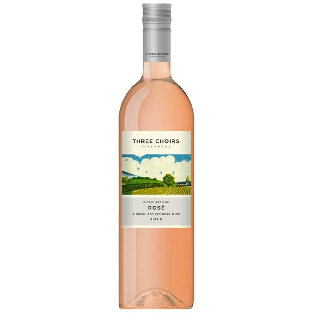 Three Choirs 75cl Rosé Wine - Old Railway Line Garden Centre