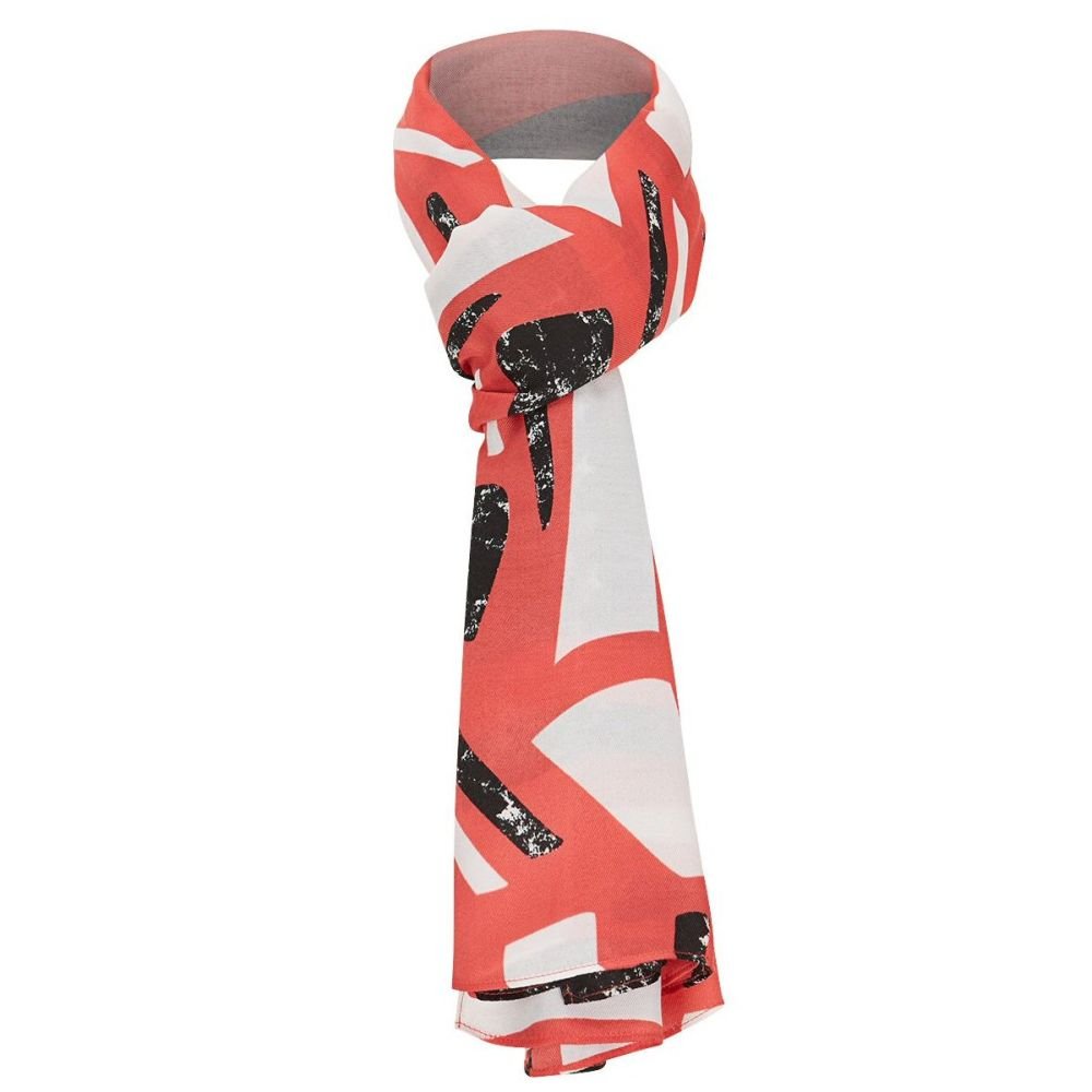 TIGI Pomegranate & Black Abstract Scarf - Old Railway Line Garden Centre