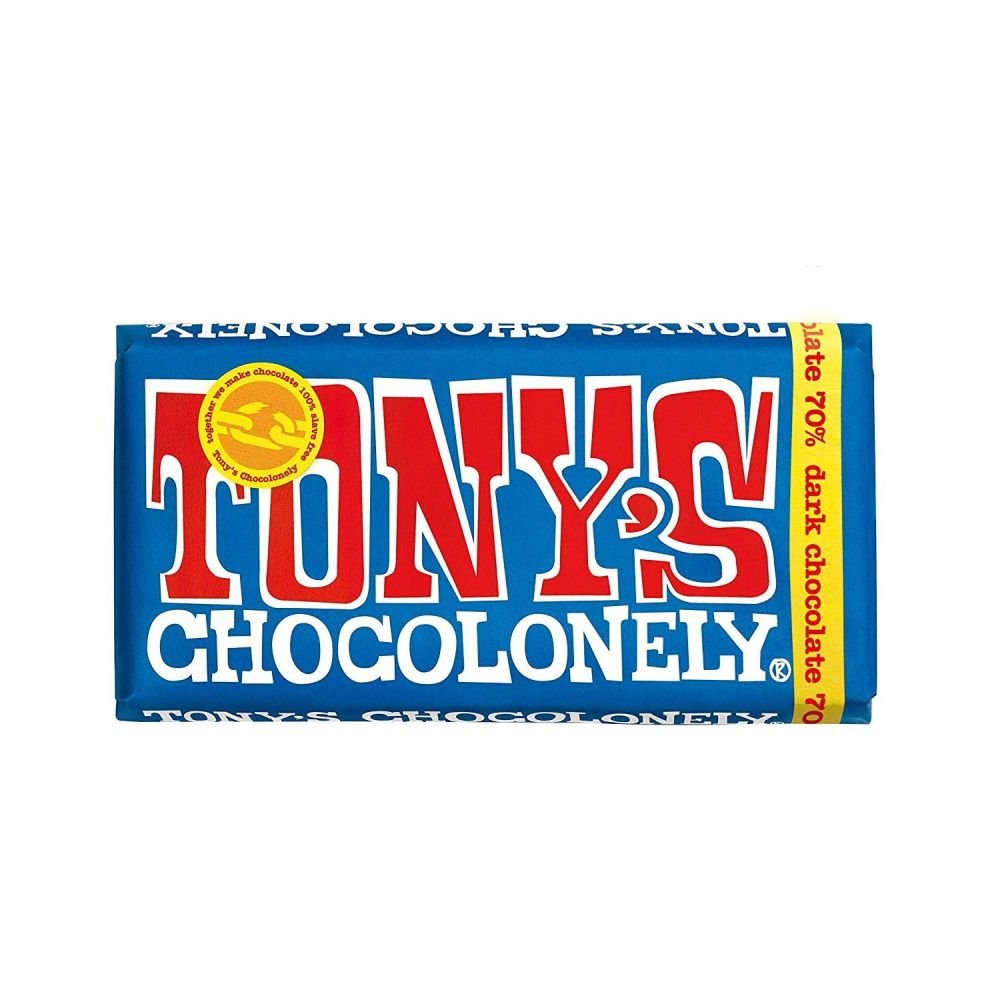 Tony's Chocolonely 180g Extra Dark Chocolate Bar - Old Railway Line Garden Centre