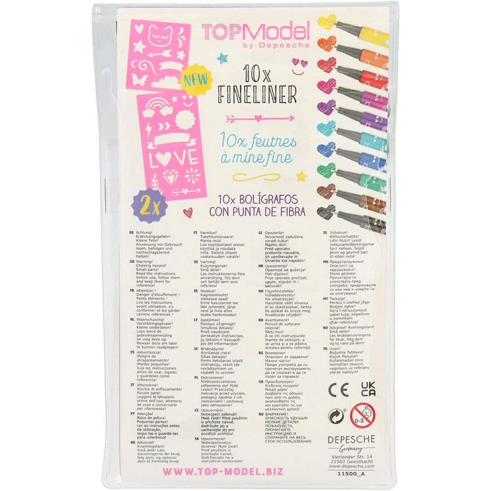 TopModel Fineliner Pen Set - Old Railway Line Garden Centre