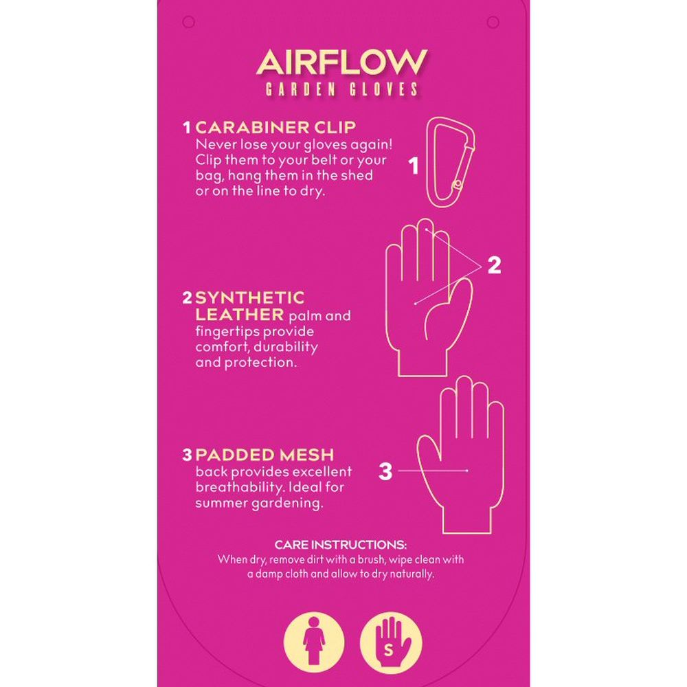 Treadstone ClipGlove Cream Airflow Gloves - Small - Old Railway Line Garden Centre