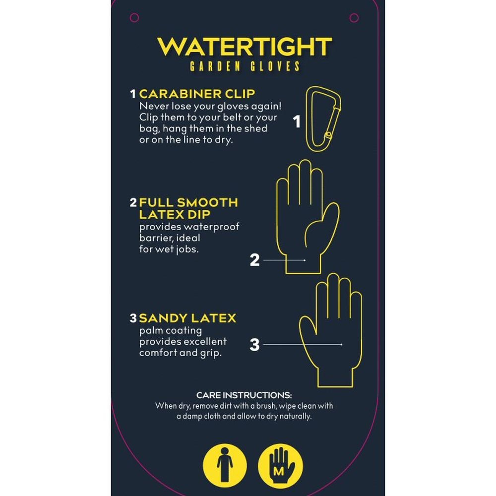 Treadstone ClipGlove Dark Blue Watertight Gloves - Large - Old Railway Line Garden Centre