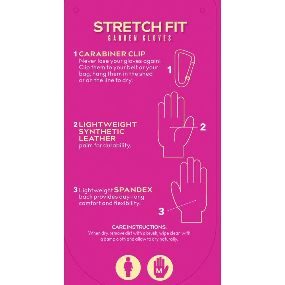 Treadstone ClipGlove Light Blue Stretch Fit Gloves - Medium - Old Railway Line Garden Centre