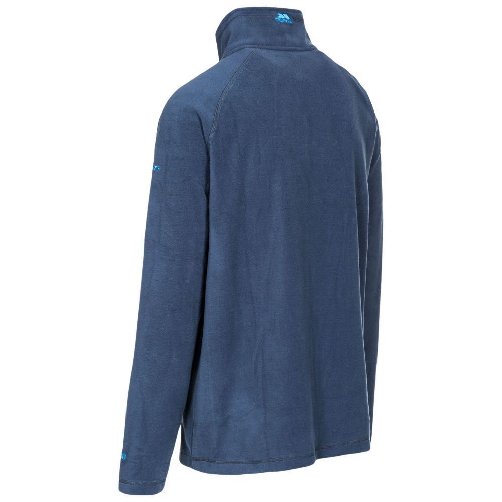 Trespass M Navy Blackford 1/2 Zip Mens Microfleece - Old Railway Line Garden Centre