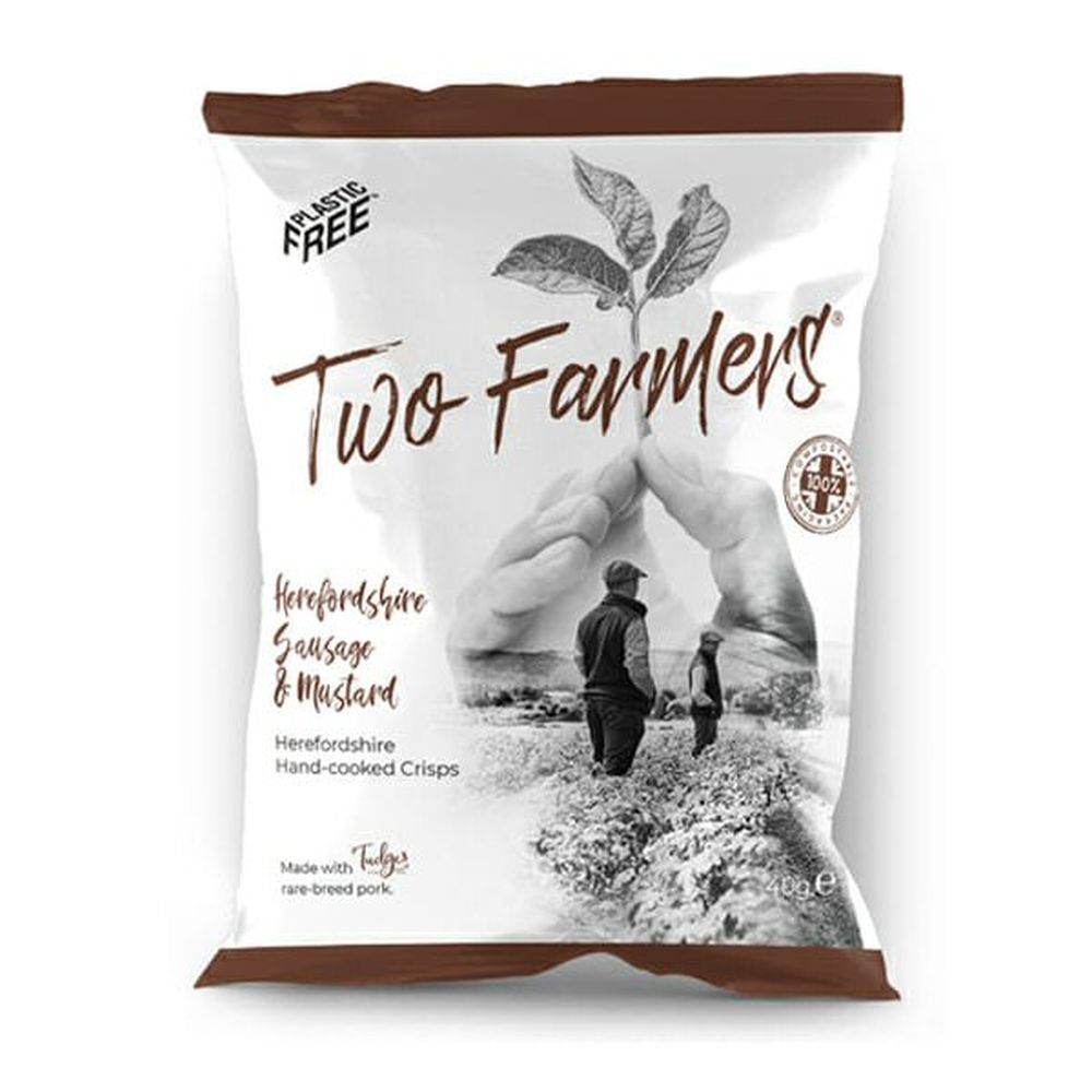 Two Farmers Herefordshire Sausage & Mustard Crisps 40g - Old Railway Line Garden Centre