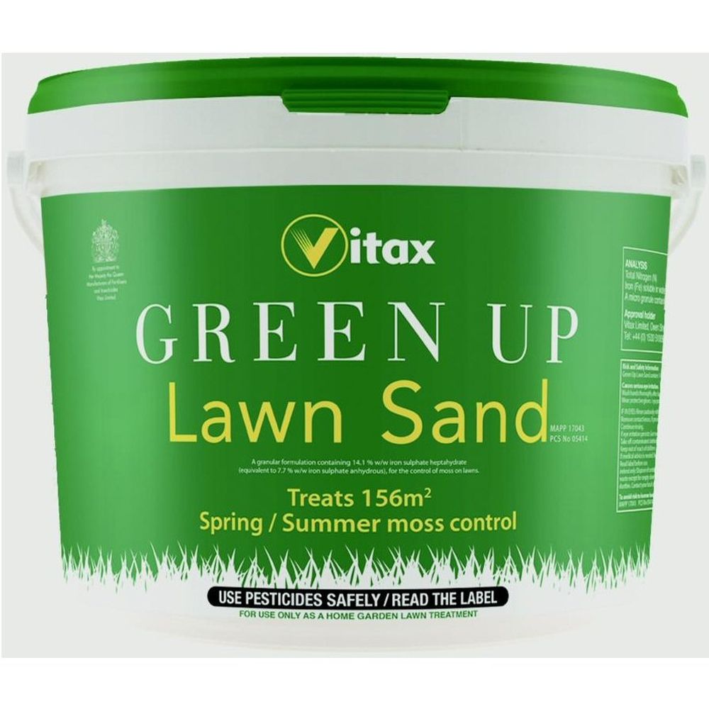 Vitax 12kg Green Up Lawn Sand Tub - Old Railway Line Garden Centre