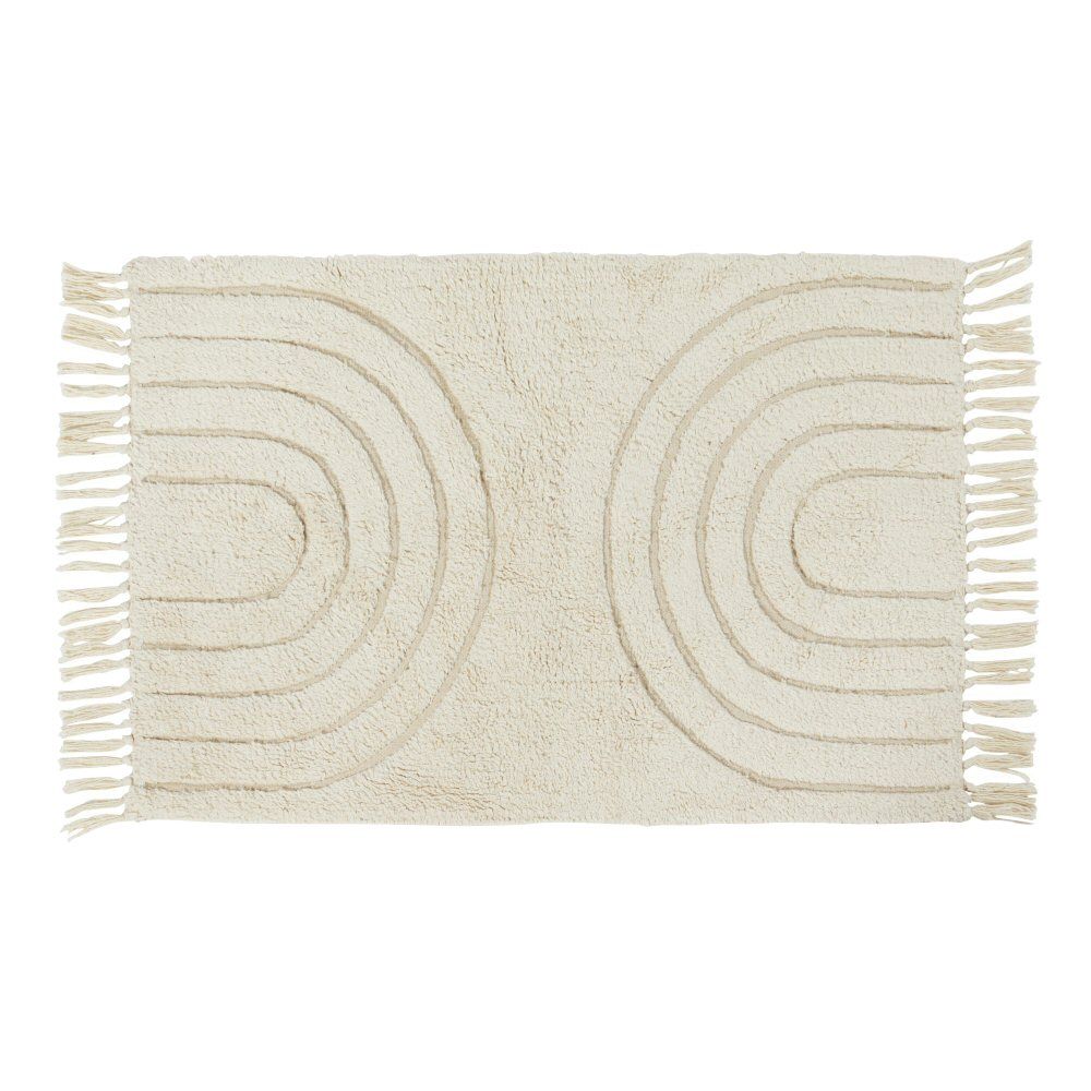 Walton & Co. 90 x 60cm Cream Bhodi Rug - Old Railway Line Garden Centre