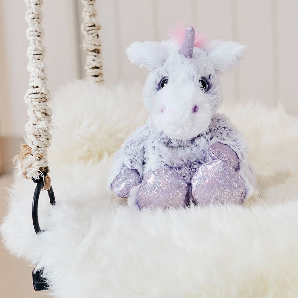 Warmies 13" Purple Unicorn Plush Unicorn Microwavable Soft Toy - Old Railway Line Garden Centre
