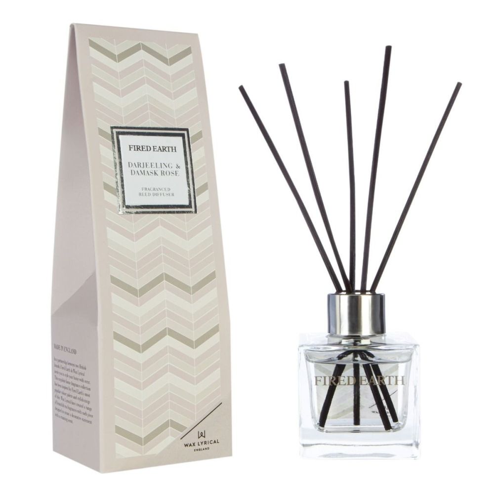 Wax Lyrical 100ml Darjeeling & Damask Rose Reed Diffuser - Old Railway Line Garden Centre