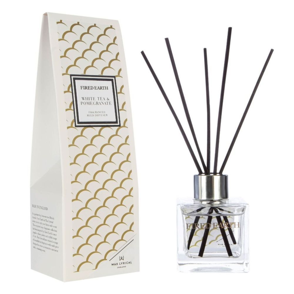Wax Lyrical 100ml White Tea & Pomegranate Reed Diffuser - Old Railway Line Garden Centre