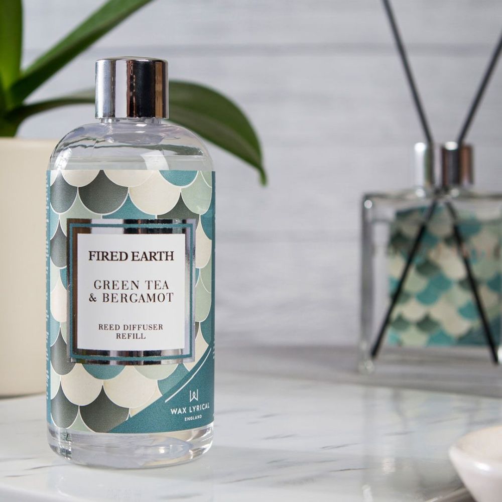 Wax Lyrical 200ml Green Tea & Bergamot Reed Diffuser Refill - Old Railway Line Garden Centre