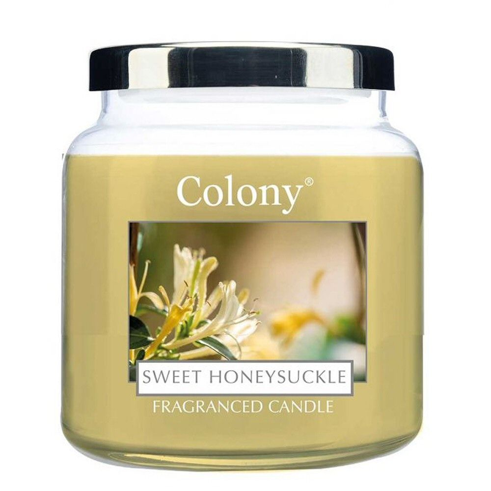 Wax Lyrical Colony Sweet Honeysuckle Medium Jar Candle - Old Railway Line Garden Centre