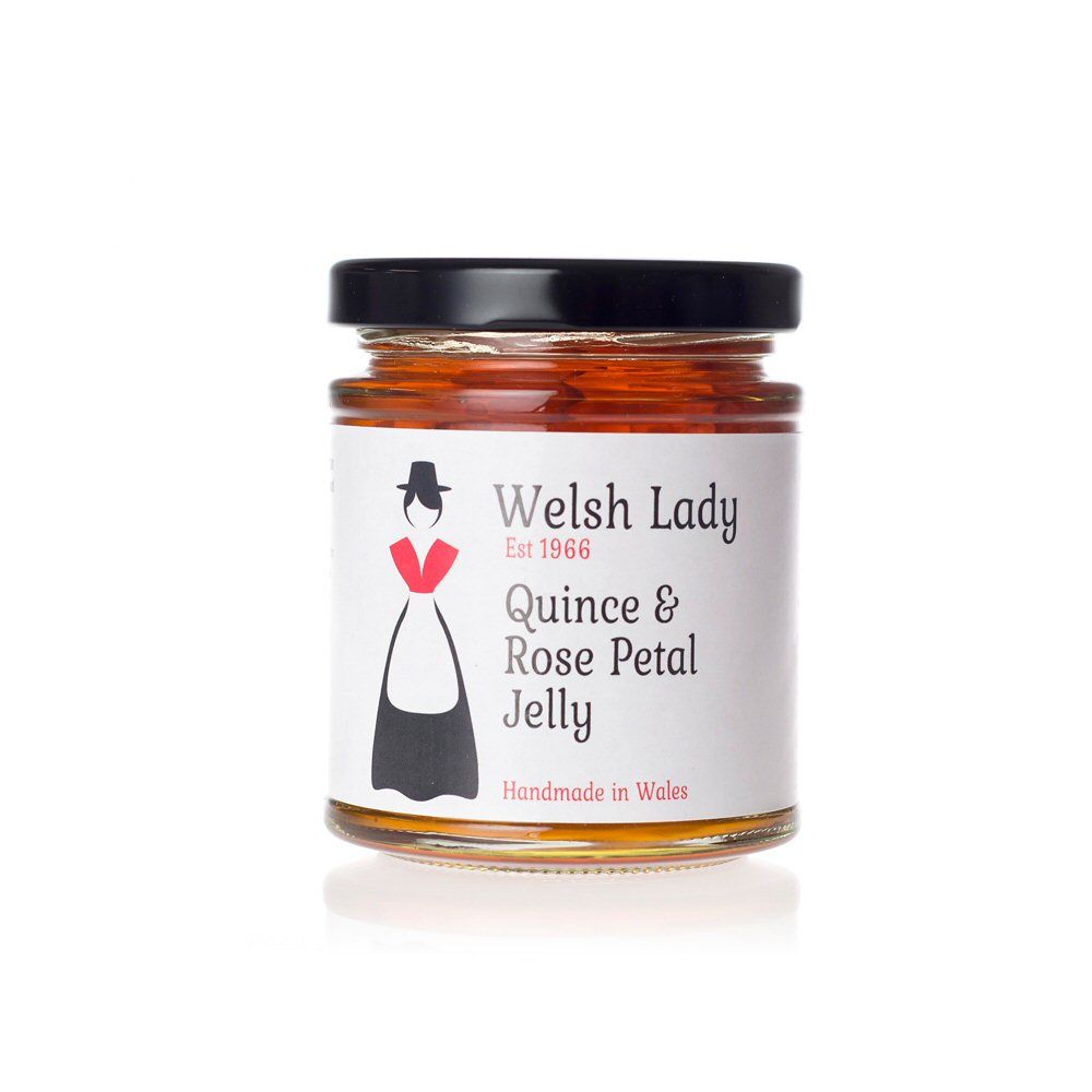 Welsh Lady 227g Quince & Rose Petal Jelly - Old Railway Line Garden Centre