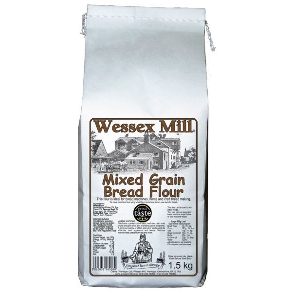 Wessex Mill 1.5kg Mixed Grain Bread Flour - Old Railway Line Garden Centre