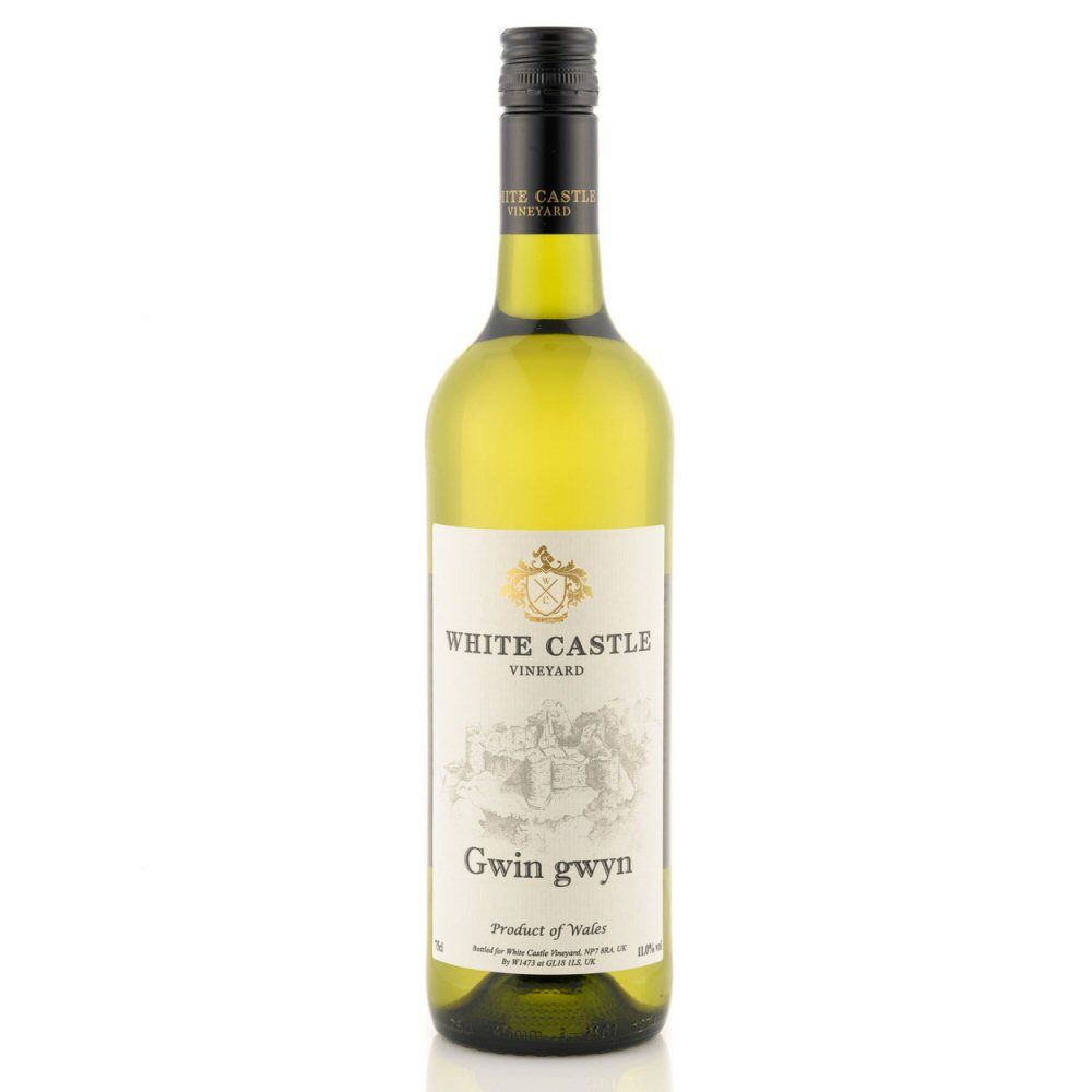 White Castle 75cl Gwin Gwyn Welsh White Wine - Old Railway Line Garden Centre